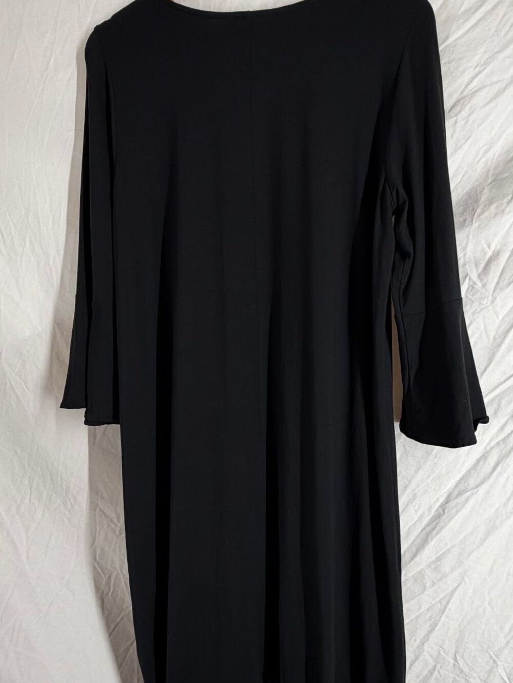 Lilly Pulitzer Women's Ophelia Swing Dress Black XL 3/4 Bell Sleeve